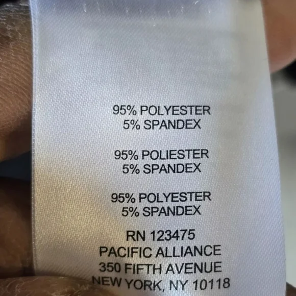 $59 Jones New York Women Blouse Sz M Black Collared Roll Tab Sleeves Snap Button - Picture 9 of 12